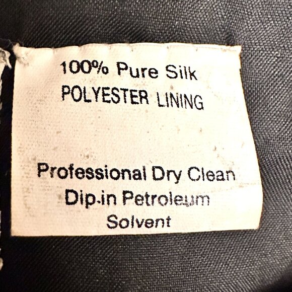 NWT Vintage Black Sequin Beaded Floral Jacket 100% Silk Size Large by Stenay - Picture 9 of 14